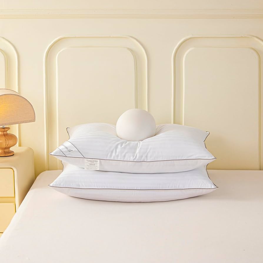 Amazon.com: Eastwarmth Standard Goose Feather Down Pillow